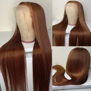 Ginger Brown Human Hair Wigs