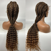 Synthetic Hair Braided Ponytail Lace Front Wig