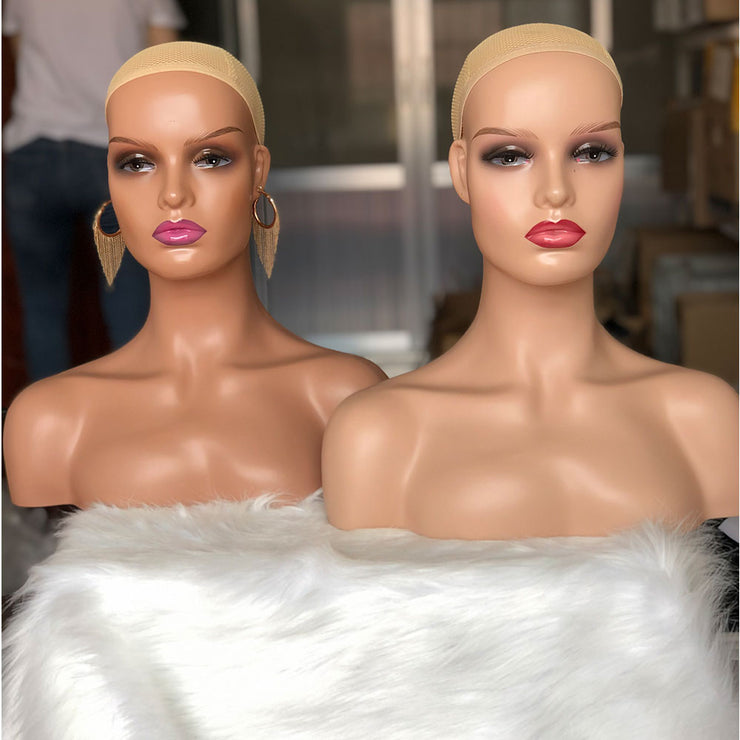 Manikin Head with Shoulder for Wig