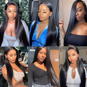 13x4 Straight Lace Front Wigs Human Hair